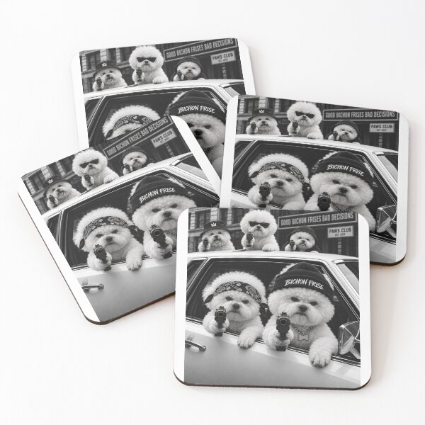 Item preview, Funny Bichon Frise Good Dog Bad Decisions designed and sold by luu phong.