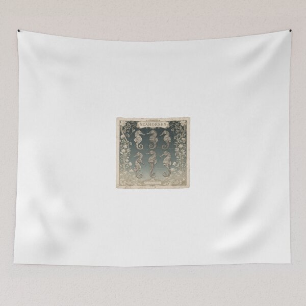 Item preview, Vintage Seahorse Marine Plate in Gold designed and sold by PictorialWhimsy.