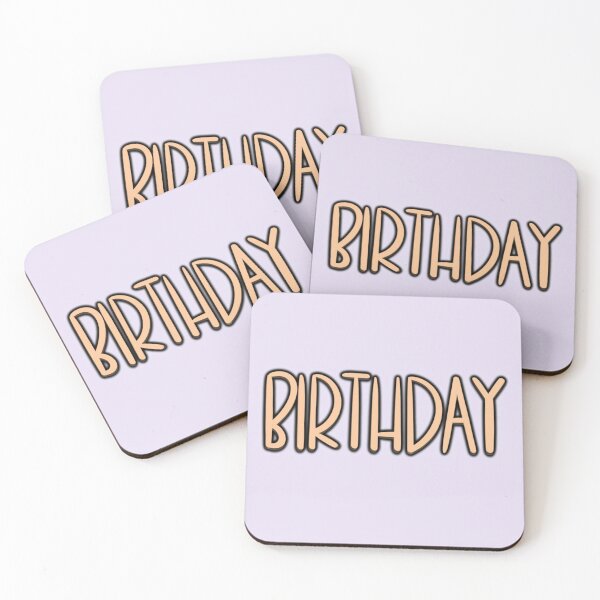 Item preview, Birthday – Cute Retro Typography Sticker designed and sold by sososweett.