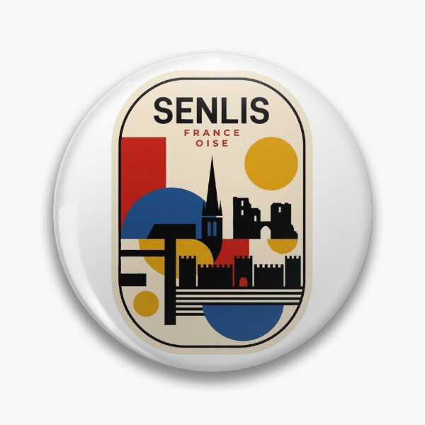 Item preview, Retro Senlis Bauhaus Geometric Skyline designed and sold by k3rstman1.