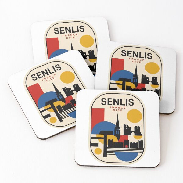 Item preview, Retro Senlis Bauhaus Geometric Skyline designed and sold by k3rstman1.
