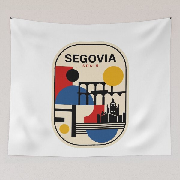Item preview, Retro Segovia Bauhaus Geometric Skyline designed and sold by k3rstman1.
