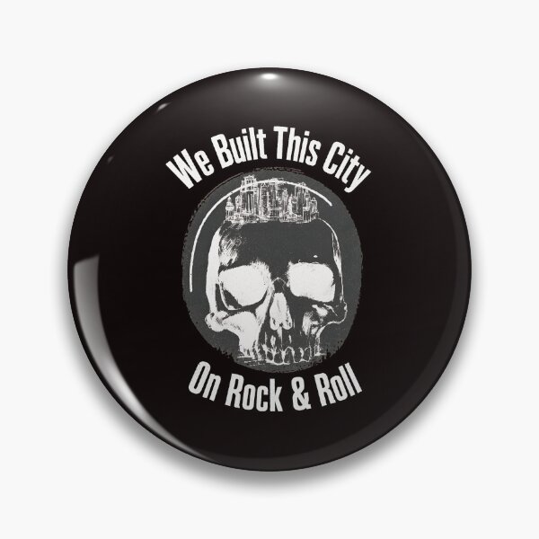 Item preview, We Built This City On Rock & Roll Skull designed and sold by Pocket-Pixel.