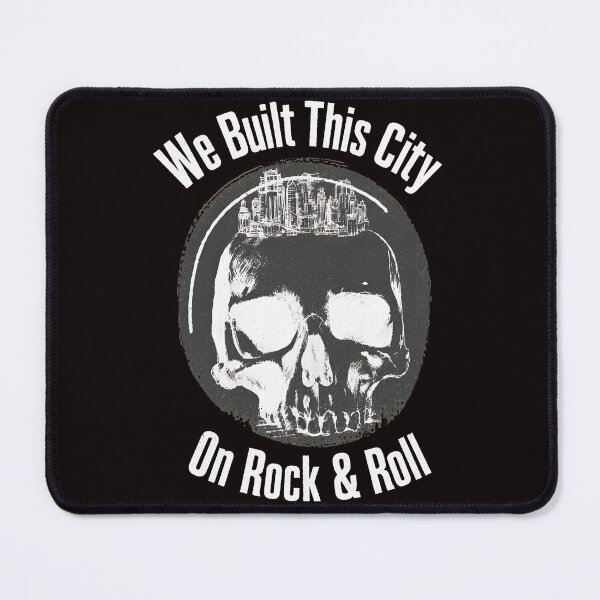 Item preview, We Built This City On Rock & Roll Skull designed and sold by Pocket-Pixel.