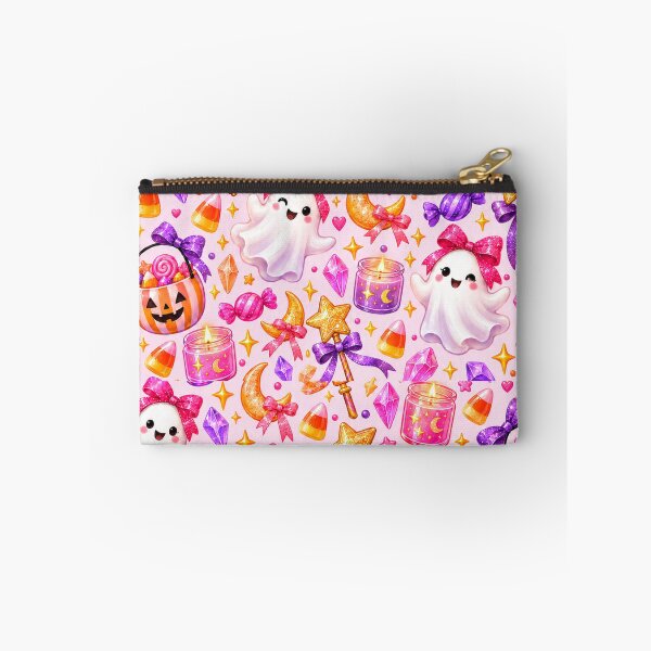 Item preview, Cute Pink Halloween Ghosts & Candy Seamless Pattern – Kawaii Spooky Coquette Halloween designed and sold by K3DreamKreations .