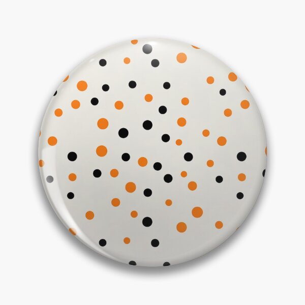 Item preview, Halloween Orange and Black Polka Dots designed and sold by Mindful Wall Art Studio.