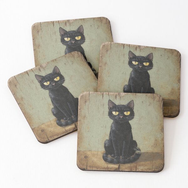 Item preview, Proud Black Cat, Moon Eyes designed and sold by PictorialWhimsy.