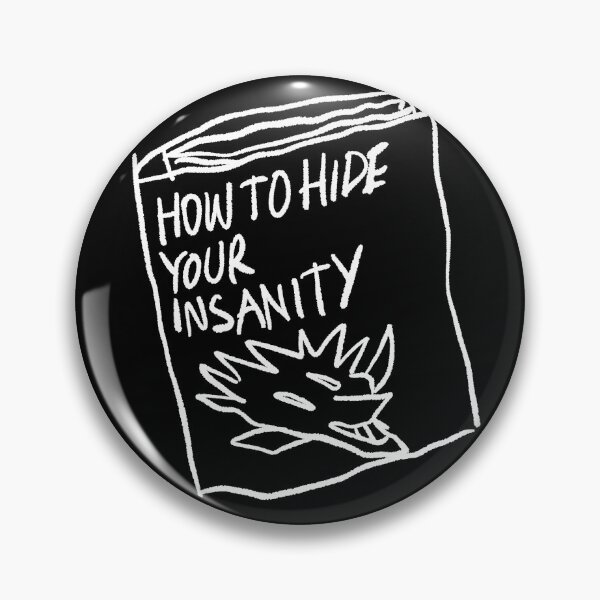 Item preview, How to Hide Your Insanity Sketchbook Drawing designed and sold by Childish by Design.