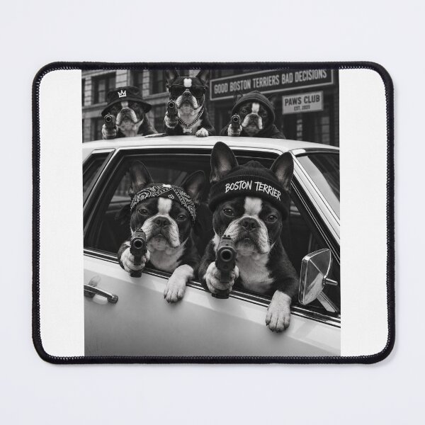Item preview, Funny Boston Terrier Good Dog Bad Decisions designed and sold by luu phong.
