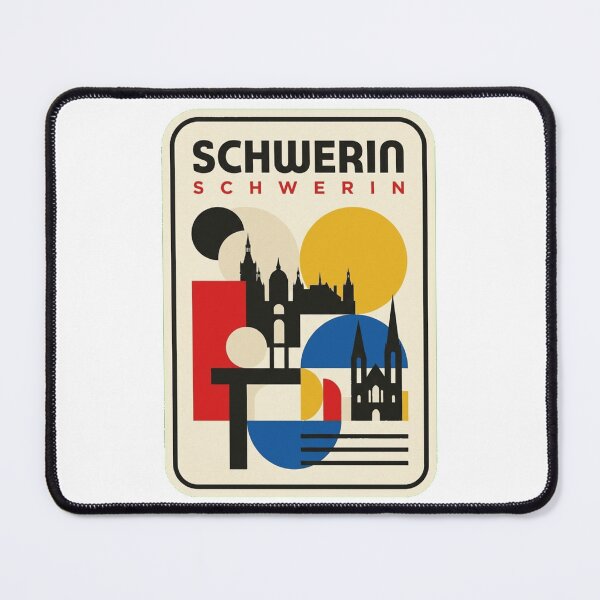 Item preview, Retro Schwerin Bauhaus Geometric Skyline designed and sold by k3rstman1.