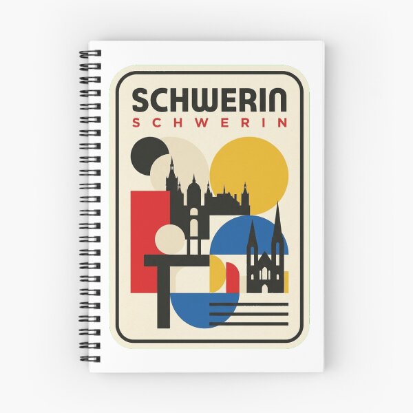 Item preview, Retro Schwerin Bauhaus Geometric Skyline designed and sold by k3rstman1.
