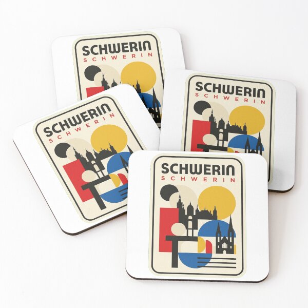 Item preview, Retro Schwerin Bauhaus Geometric Skyline designed and sold by k3rstman1.