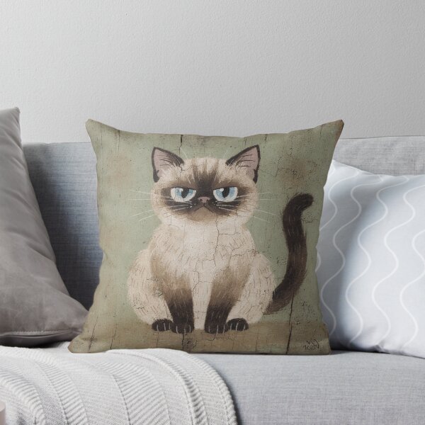 Item preview, Cross-Eyed Siamese Cat designed and sold by PictorialWhimsy.