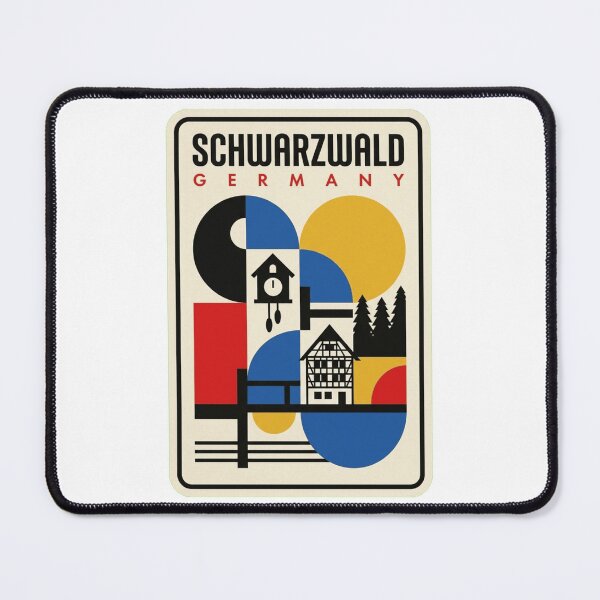 Item preview, Retro Schwarzwald Bauhaus Geometric Skyline designed and sold by k3rstman1.