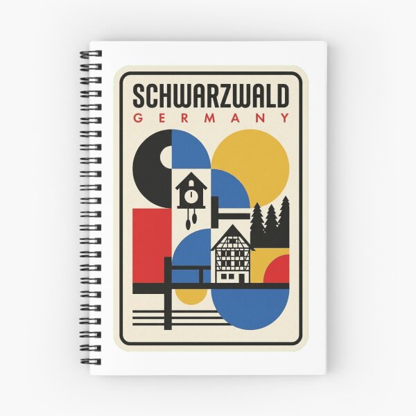 Item preview, Retro Schwarzwald Bauhaus Geometric Skyline designed and sold by k3rstman1.