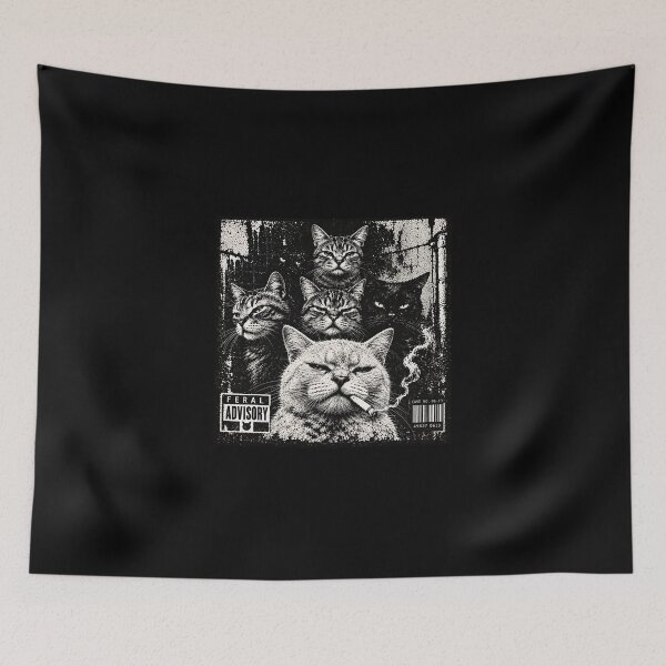 Item preview, Smoking Gangster Cat designed and sold by PrestonoPrescot.