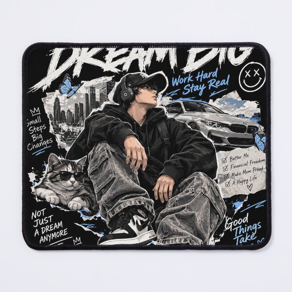 Item preview, Dream Big, Stay Real designed and sold by AestheticPrintStudio.