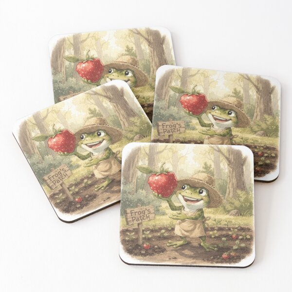 Item preview, Proud Strawberry Frog Gardener designed and sold by PictorialWhimsy.