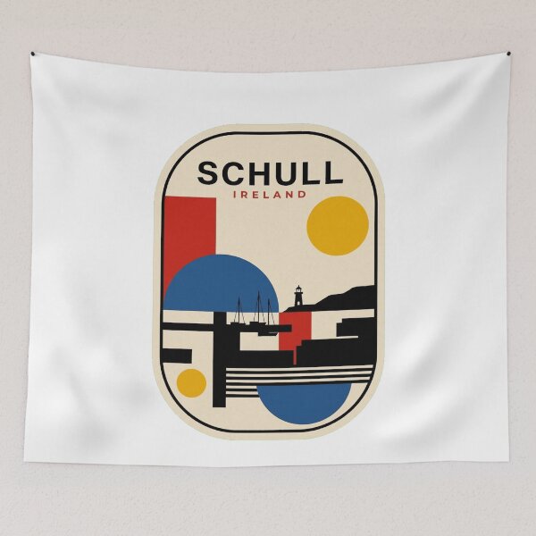 Item preview, Retro Schull Bauhaus Geometric Skyline designed and sold by k3rstman1.