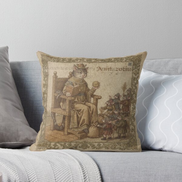 Item preview, Medieval Cat Tax Collector Demanding Tribute designed and sold by PictorialWhimsy.