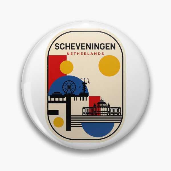 Item preview, Retro Scheveningen Bauhaus Geometric Skyline designed and sold by k3rstman1.