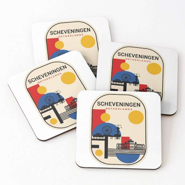 Item preview, Retro Scheveningen Bauhaus Geometric Skyline designed and sold by k3rstman1.