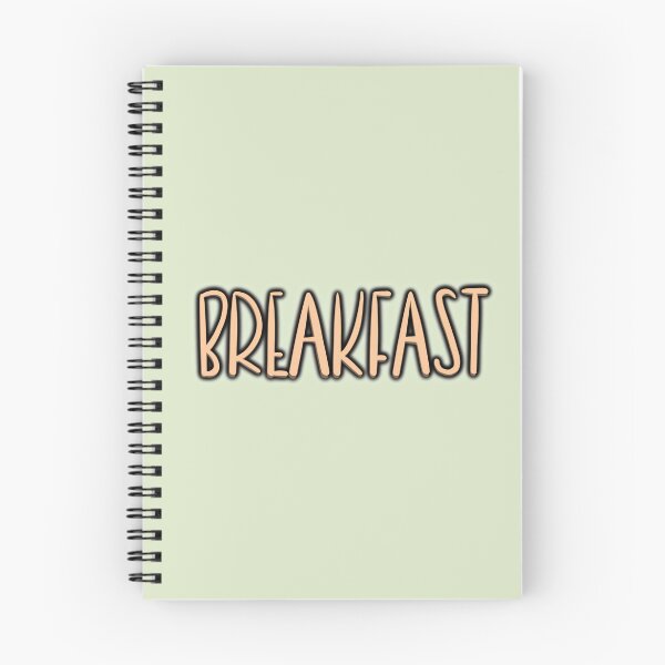 Item preview, Breakfast – Cute Retro Typography Sticker designed and sold by sososweett.