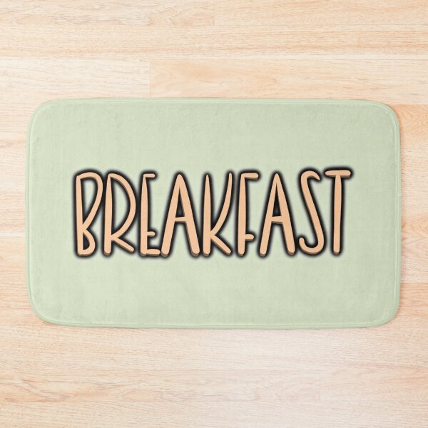 Artikelvorschau, Frühstück – Niedlicher Retro-Typografie-Aufkleber entworfen und verkauft von sososweett.