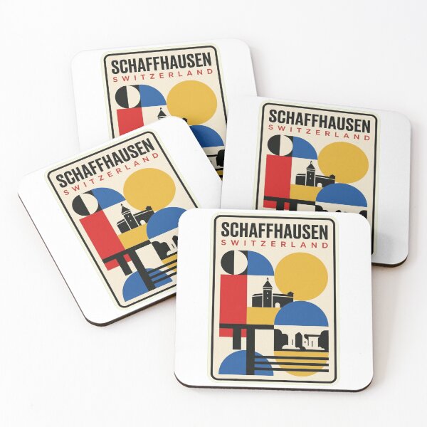 Item preview, Retro Schaffhausen Bauhaus Geometric Skyline designed and sold by k3rstman1.