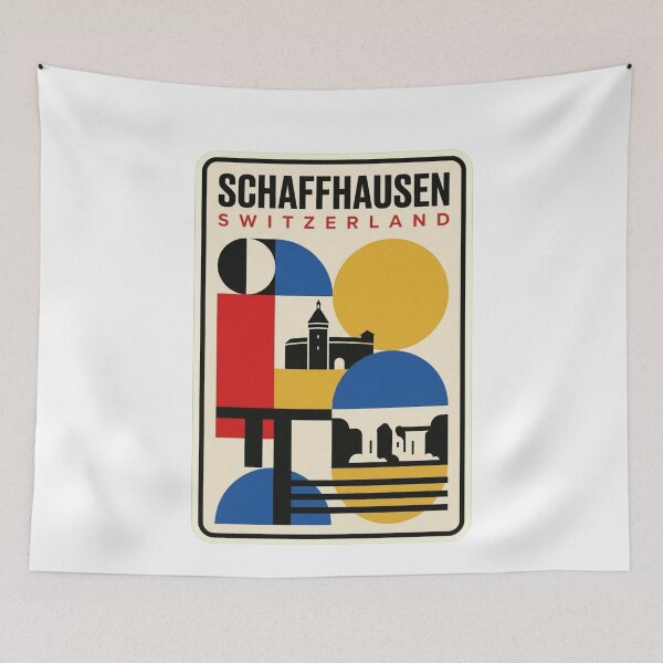 Item preview, Retro Schaffhausen Bauhaus Geometric Skyline designed and sold by k3rstman1.