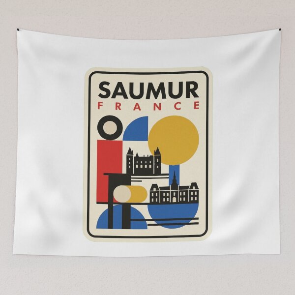 Item preview, Retro Saumur Bauhaus Geometric Skyline designed and sold by k3rstman1.