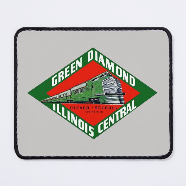 Item preview, Green Diamond Luggage Label 1936 designed and sold by Trains-and-Rail.
