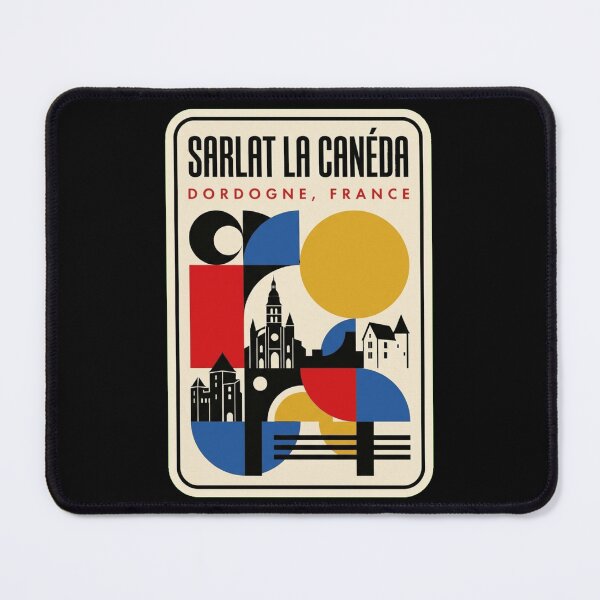 Item preview, Retro Sarlat La Canéda Bauhaus Geometric Skyline designed and sold by k3rstman1.