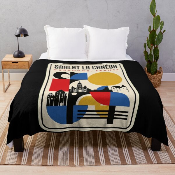 Item preview, Retro Sarlat La Canéda Bauhaus Geometric Skyline designed and sold by k3rstman1.
