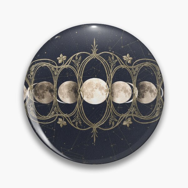 Item preview, Gilded Moon Phase Chart designed and sold by PictorialWhimsy.