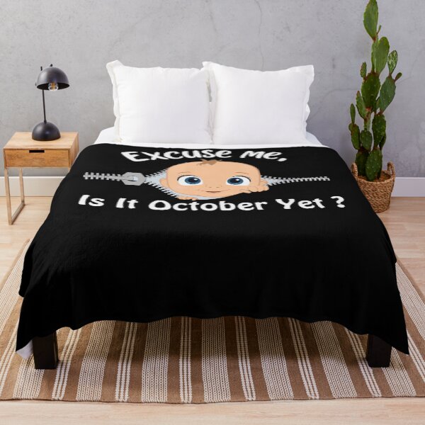 Item preview, Excuse Me Is It October Yet Pregnancy Baby News designed and sold by LouisaOReilly.