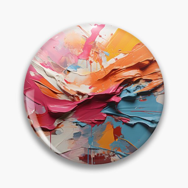 Item preview, Colorful Abstract Impasto Brushstroke Painting designed and sold by GutyzDesignsES.
