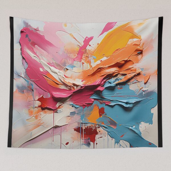Item preview, Colorful Abstract Impasto Brushstroke Painting designed and sold by GutyzDesignsES.