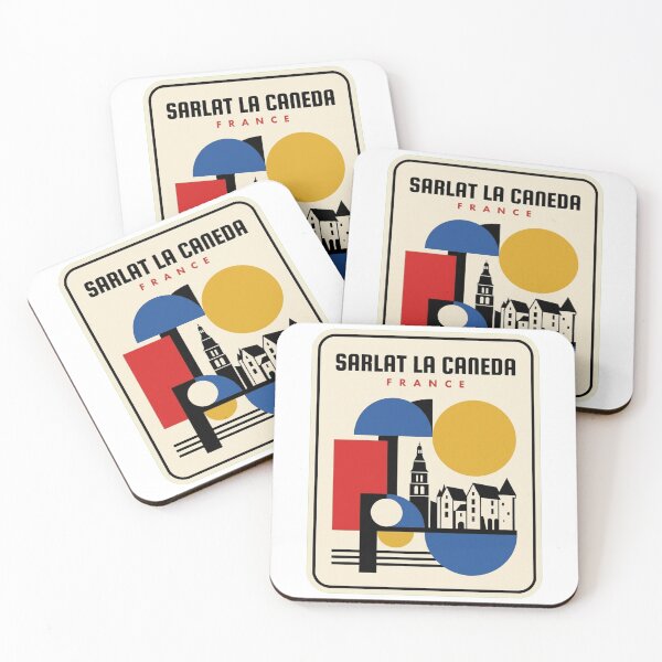 Item preview, Retro Sarlat La Caneda Bauhaus Geometric Skyline designed and sold by k3rstman1.