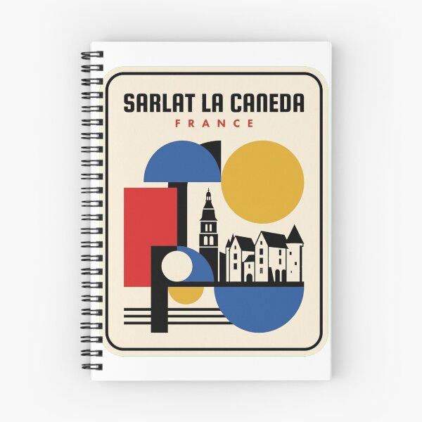 Item preview, Retro Sarlat La Caneda Bauhaus Geometric Skyline designed and sold by k3rstman1.