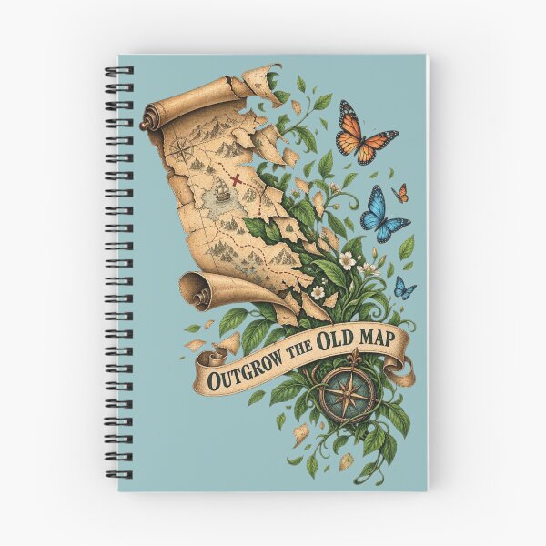 Item preview, Outgrow The Old Map Vintage Butterfly designed and sold by MH Digital Studio .