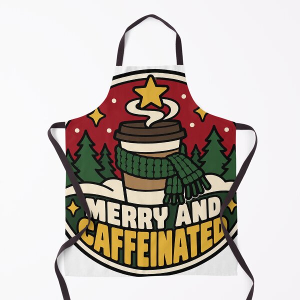 Item preview, Coffee Gift - Merry And Caffeinated designed and sold by RedRubyBubble.