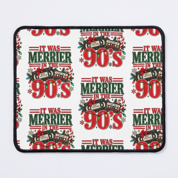Item preview, It Was Merrier In The 90s Retro Christmas Cassette Tape VHS Holiday Art designed and sold by gamoreRony.