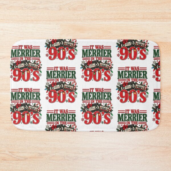 Item preview, It Was Merrier In The 90s Retro Christmas Cassette Tape VHS Holiday Art designed and sold by gamoreRony.