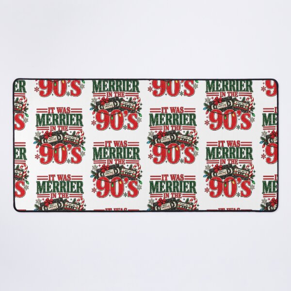 Item preview, It Was Merrier In The 90s Retro Christmas Cassette Tape VHS Holiday Art designed and sold by gamoreRony.