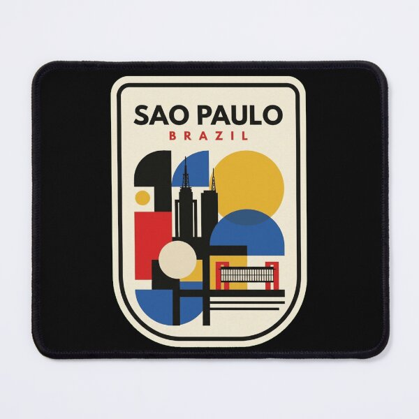 Item preview, Retro Sao Paulo Bauhaus Geometric Skyline designed and sold by k3rstman1.