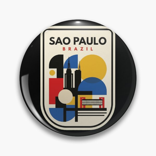 Item preview, Retro Sao Paulo Bauhaus Geometric Skyline designed and sold by k3rstman1.