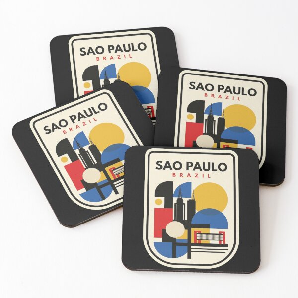 Item preview, Retro Sao Paulo Bauhaus Geometric Skyline designed and sold by k3rstman1.