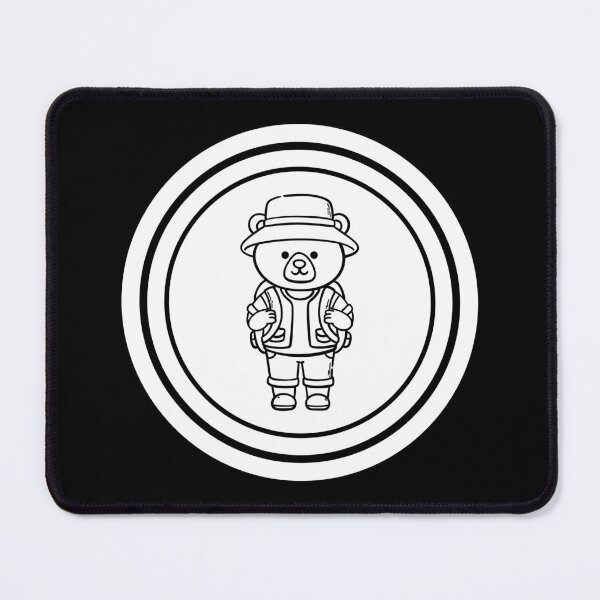 Item preview, Traveling Bear With Backpack designed and sold by YQvibe Studio.