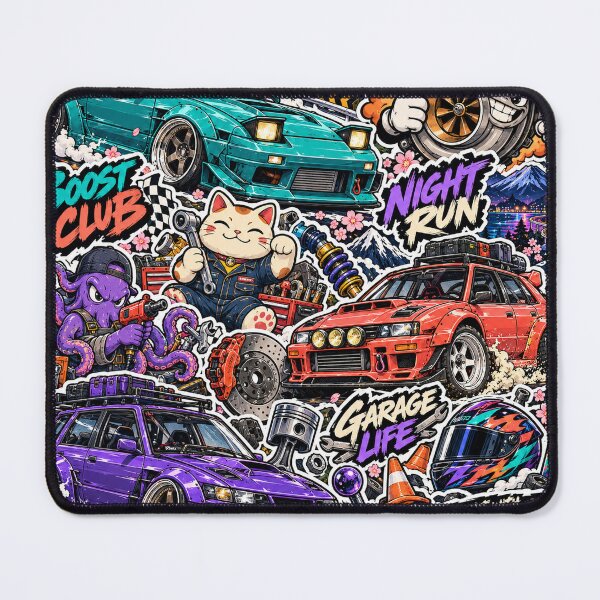 Item preview, Boost Club – Drift Cars & Garage Life Sticker Bomb designed and sold by Inked Legacy.